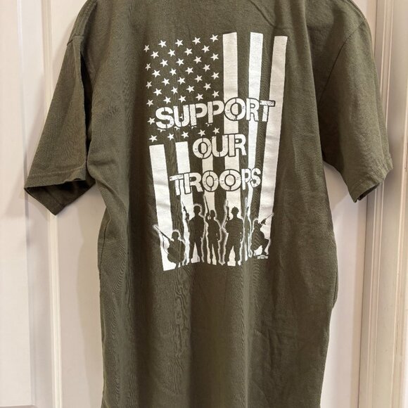 Vintage Goodyear Racing Support Our Troops T-Shirt Union Made M - Picture 1 of 10